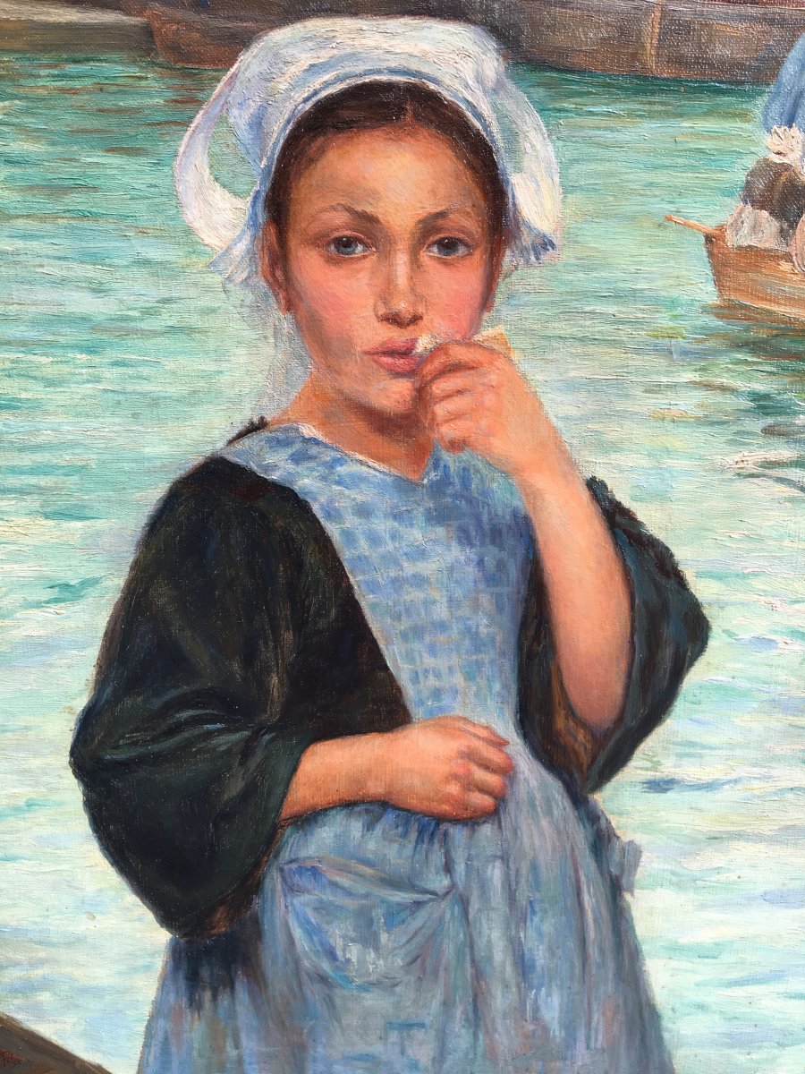 Grand Tableau Bretonne De la région de  Pont - Aven -photo-4