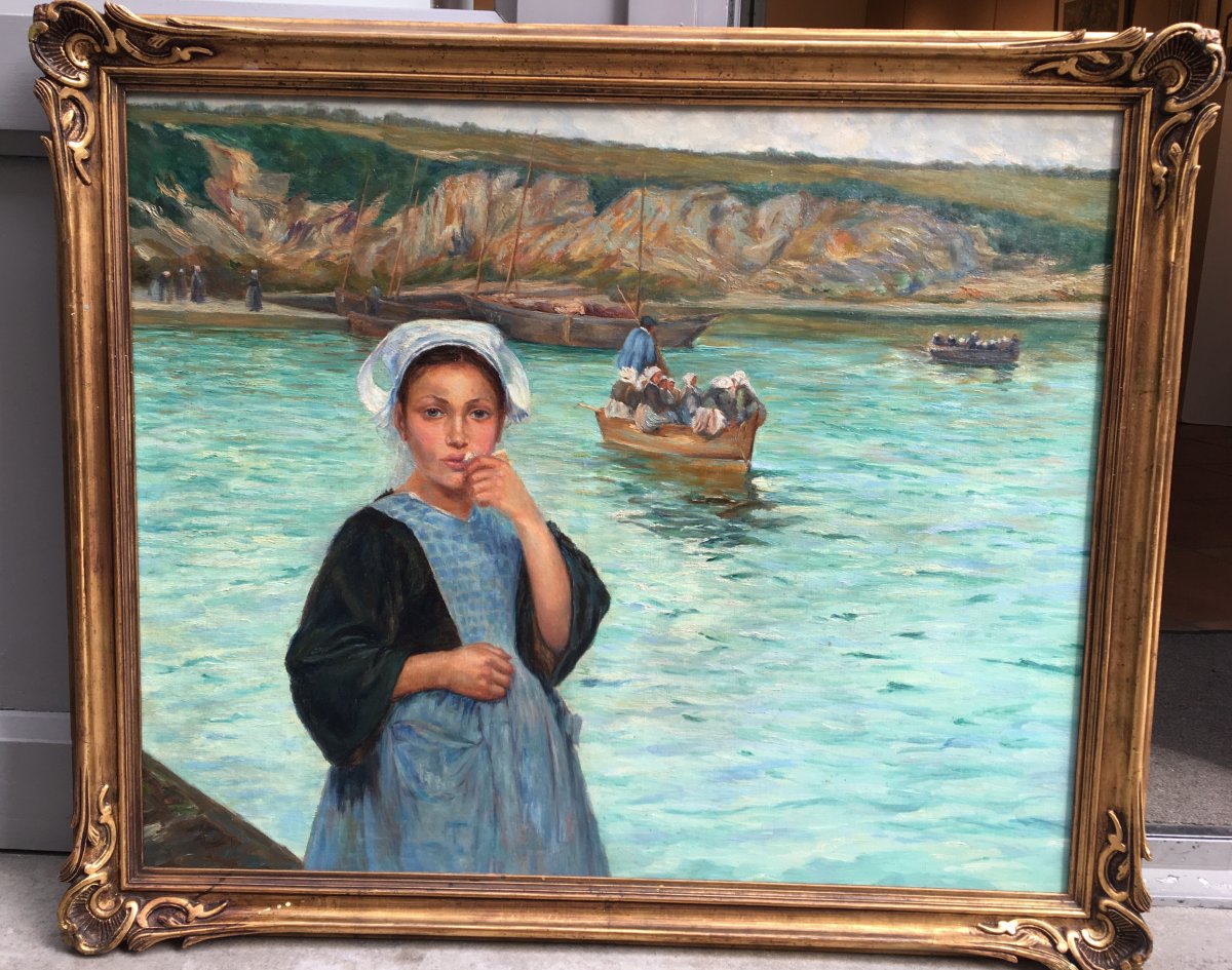 Grand Tableau Bretonne De la région de  Pont - Aven 