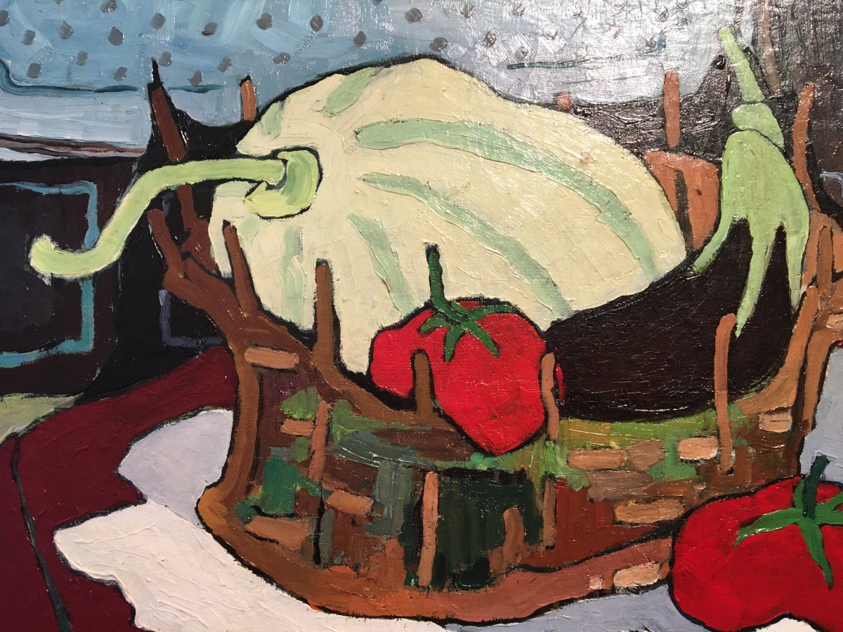 Nature Morte au melon et tomates par Jean De Gavardie-photo-2