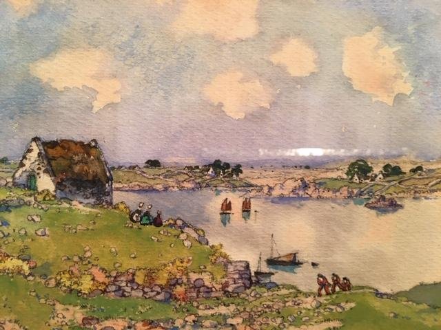 Chaumières En Bretagne Par Ernest Guérin -photo-2