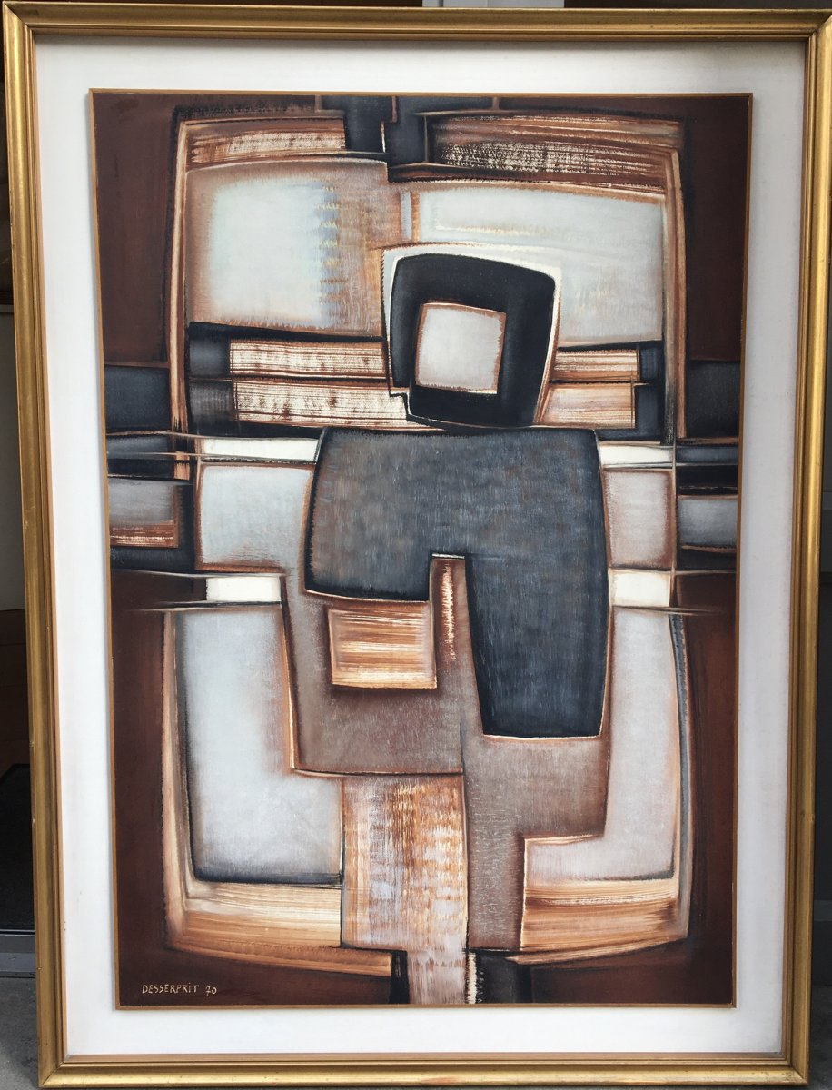 Tableau Abstrait Roger Desserprit 