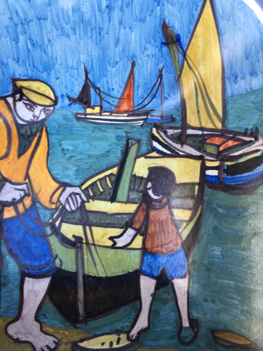 Marins En Bretagne Par René Quéré-photo-3