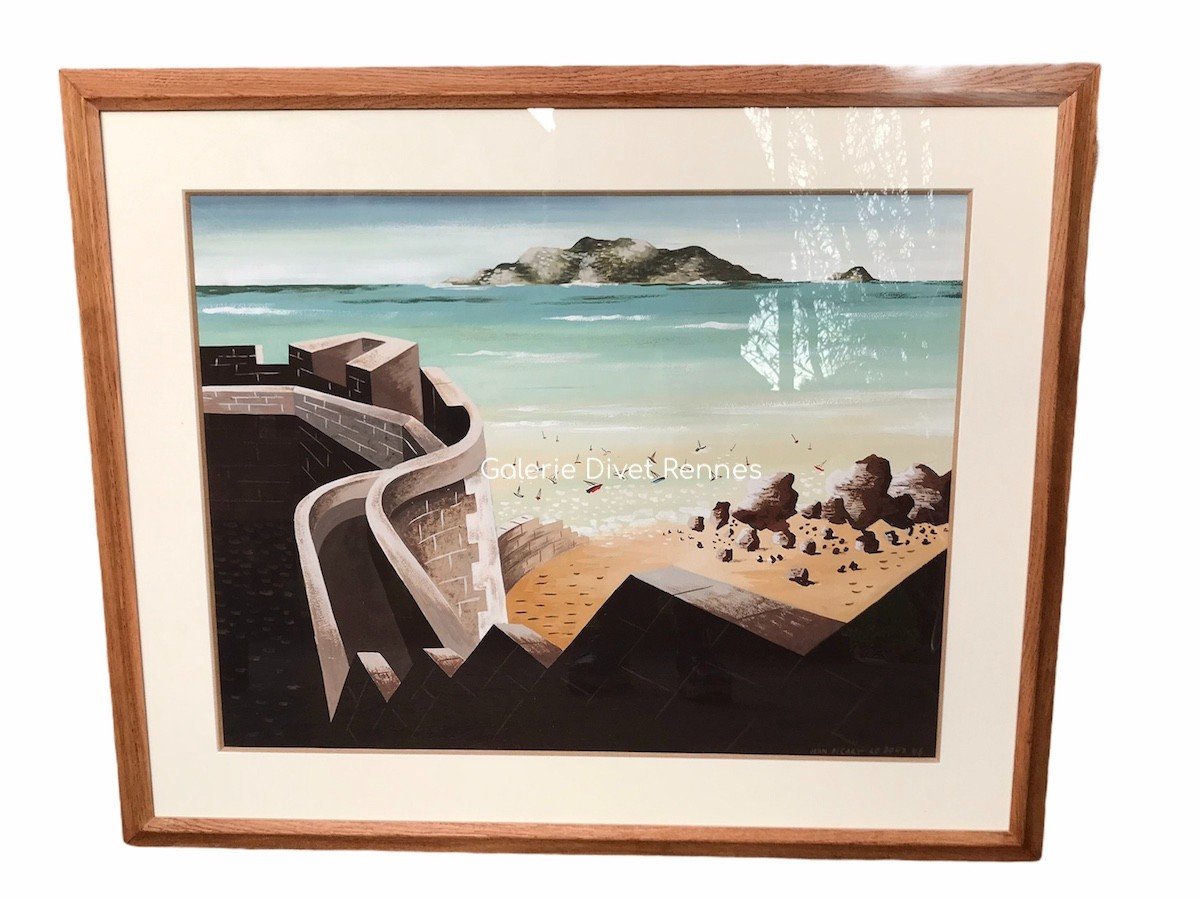Vue De Saint-malo , Bretagne, Par Jean Picard Le Doux -photo-4