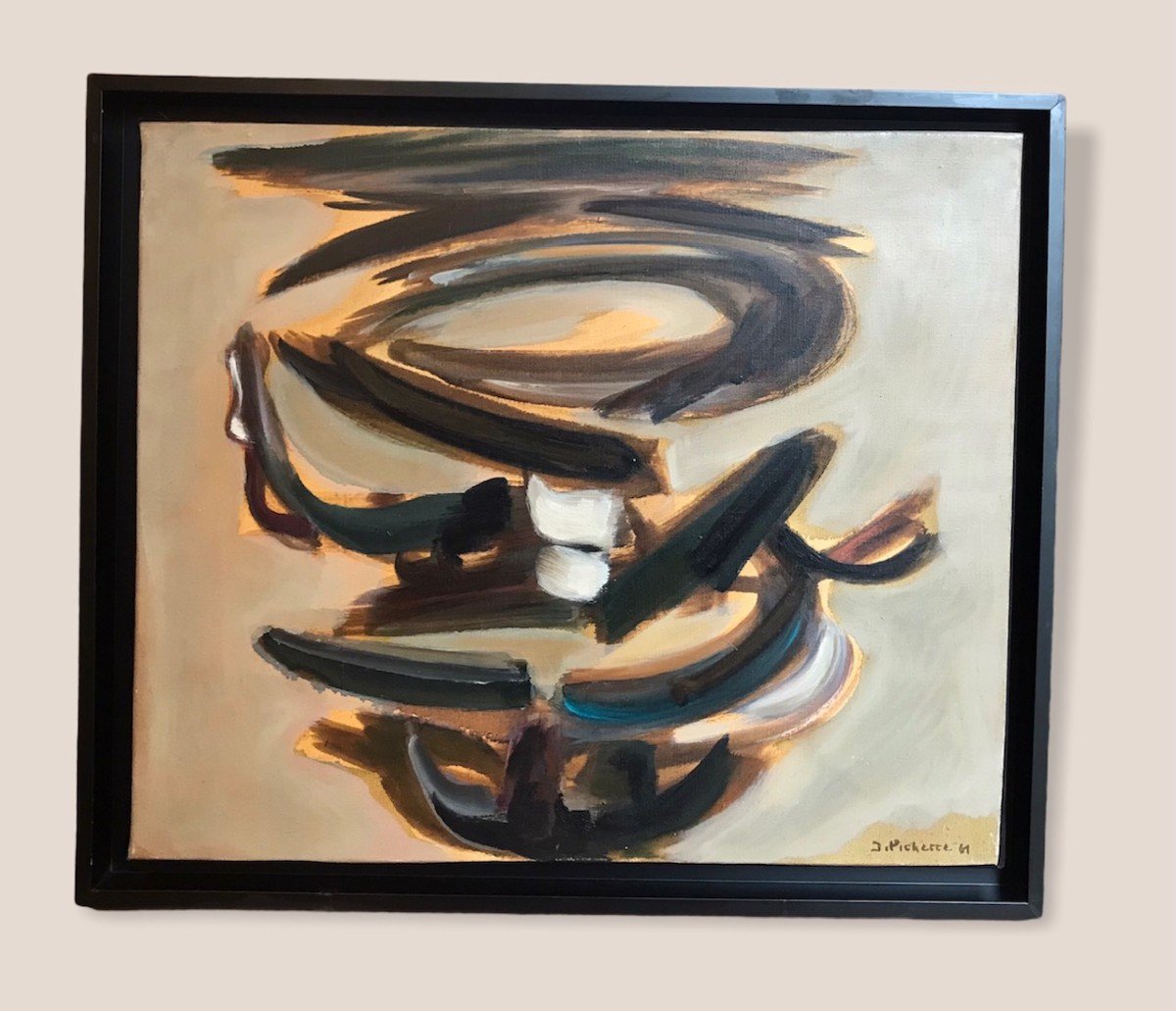 Tableau Abstrait Par James Pichette 