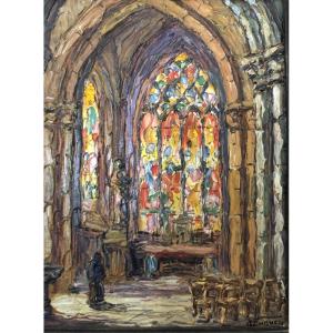 Église de Valognes par Victor Cuguen 