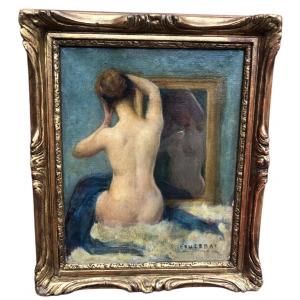Nude With A Blue Veil By Emmanuel Fougerat 