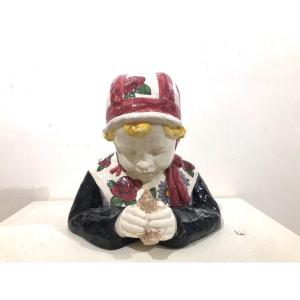 Petite fille l'oiseau par Henritette Porson 