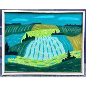 Les champs vert par André Even 