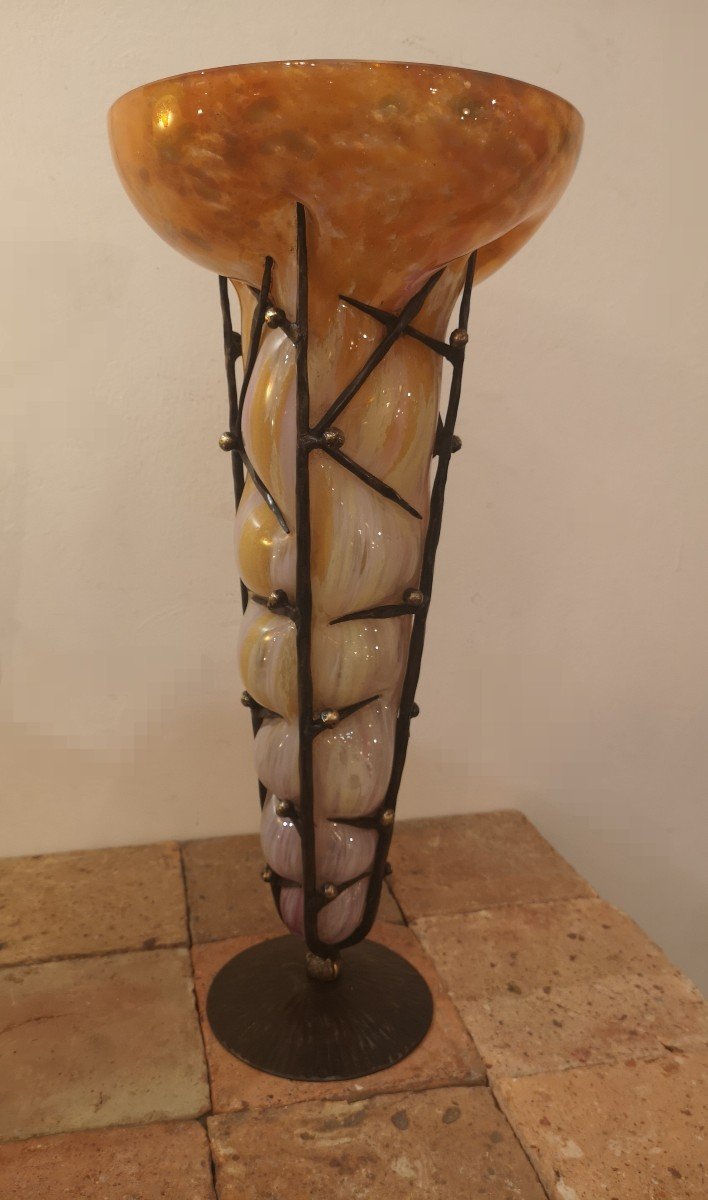 Schneider, Large Vase With Decor-photo-4
