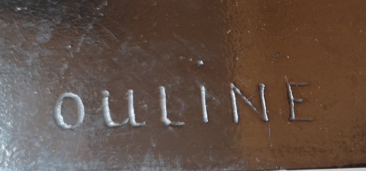 Panthère En Bronze Art Déco, A. Ouline-photo-2