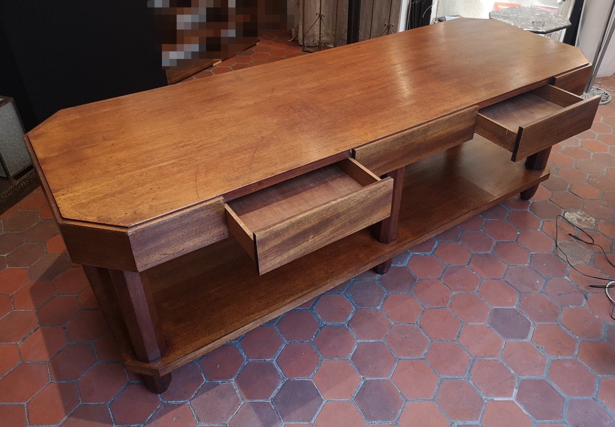 Table De Drapier, de Soyeux, Art Déco En Acajou -photo-3