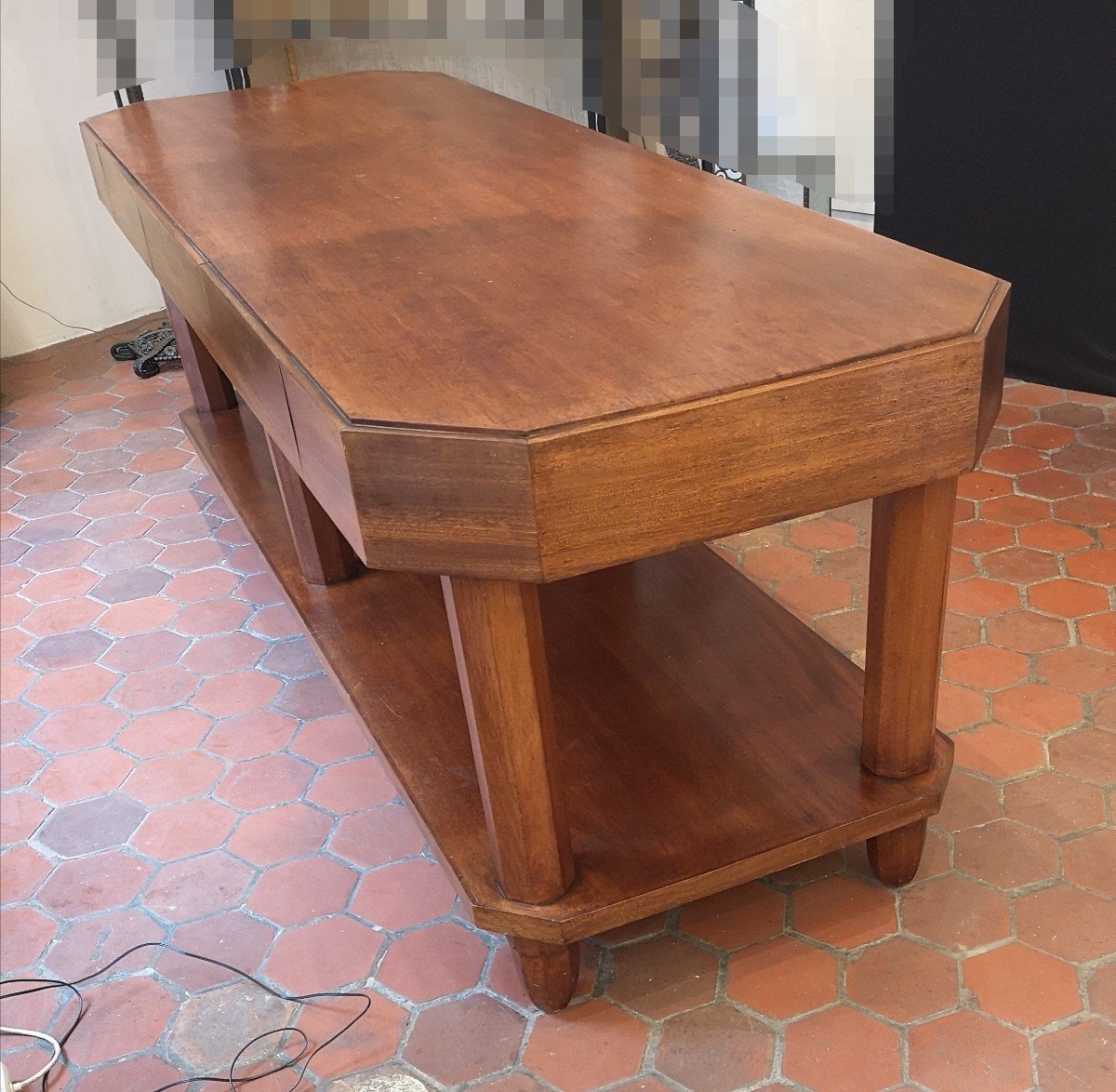 Table De Drapier, de Soyeux, Art Déco En Acajou -photo-5