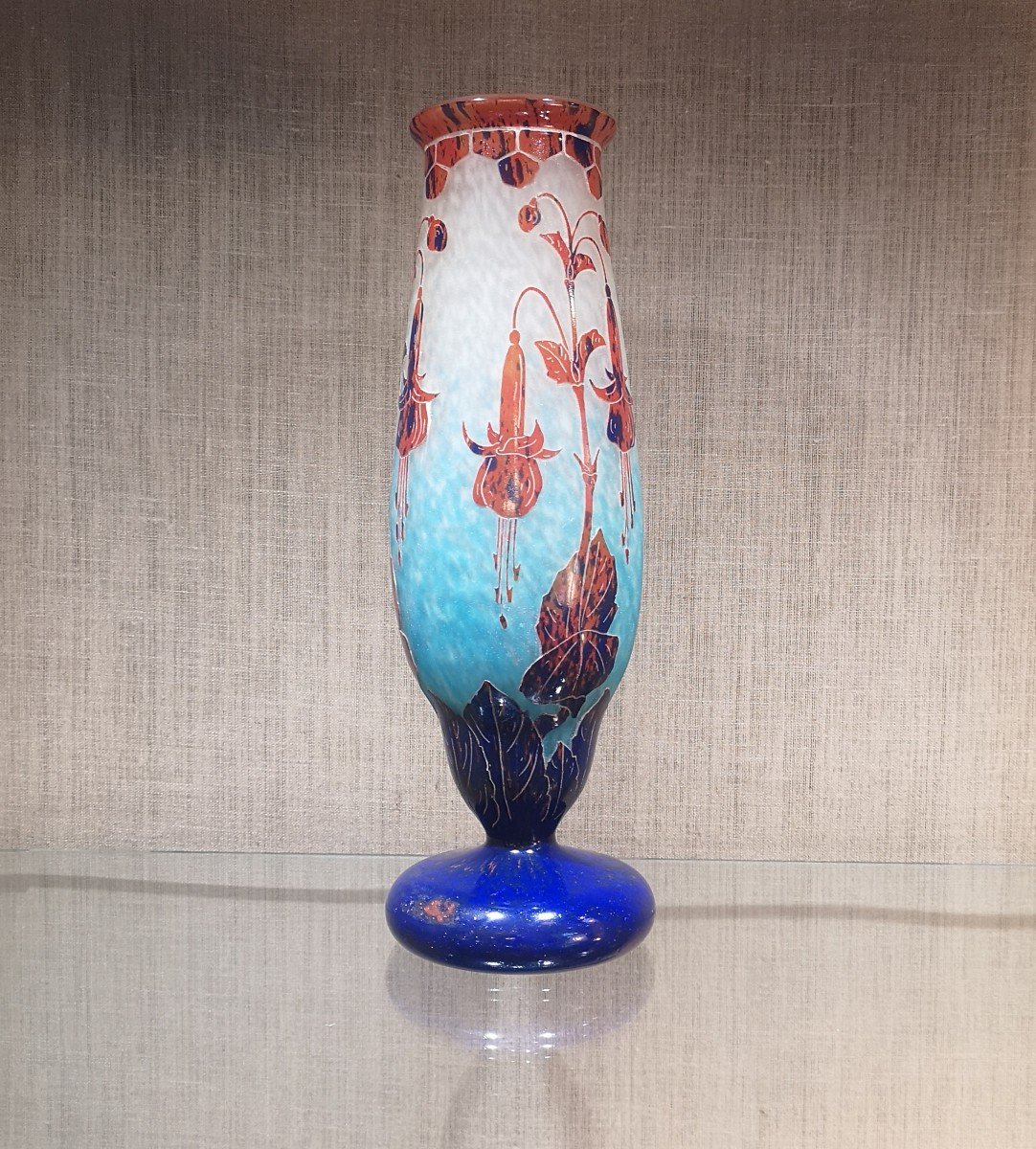 Schneider, Le Verre Français, Vase Fuchsias-photo-3