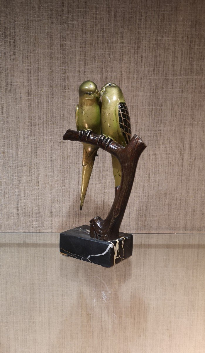 1930 Bronze Sculpture, Paul Marec, The Inseparables