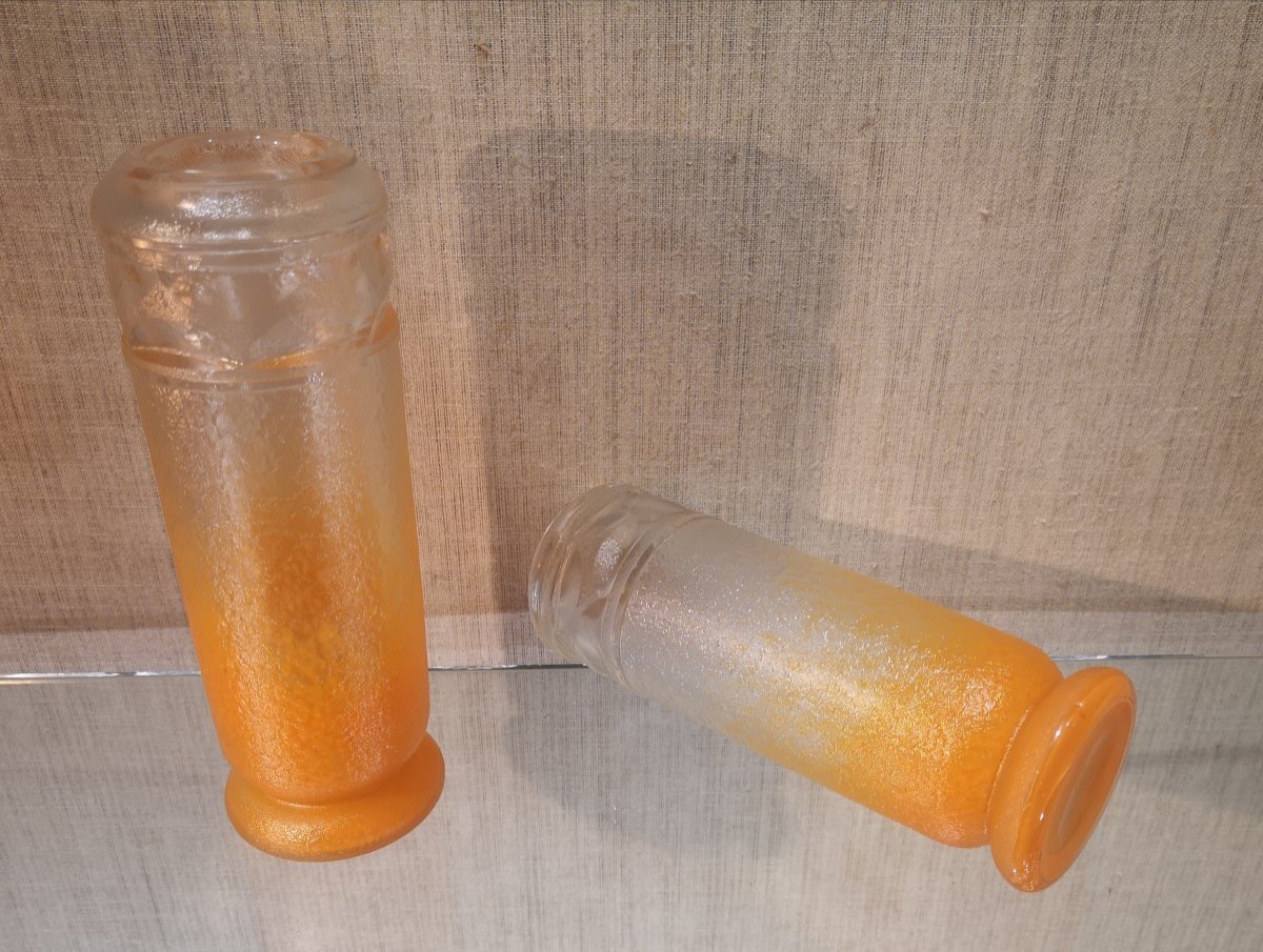 Paire De Vases Schneider, Rare Décor-photo-4