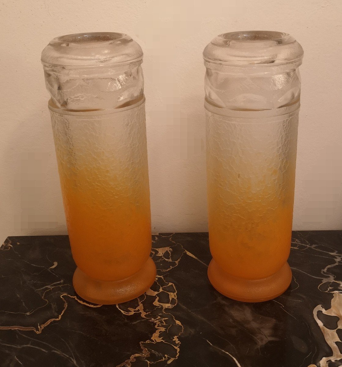 Paire De Vases Schneider, Rare Décor-photo-1