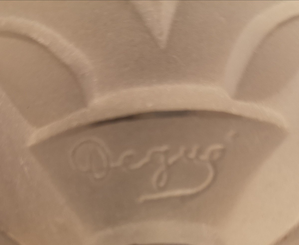 Lampe Art Déco 1930 En Fer Forgé Signée Degué-photo-8