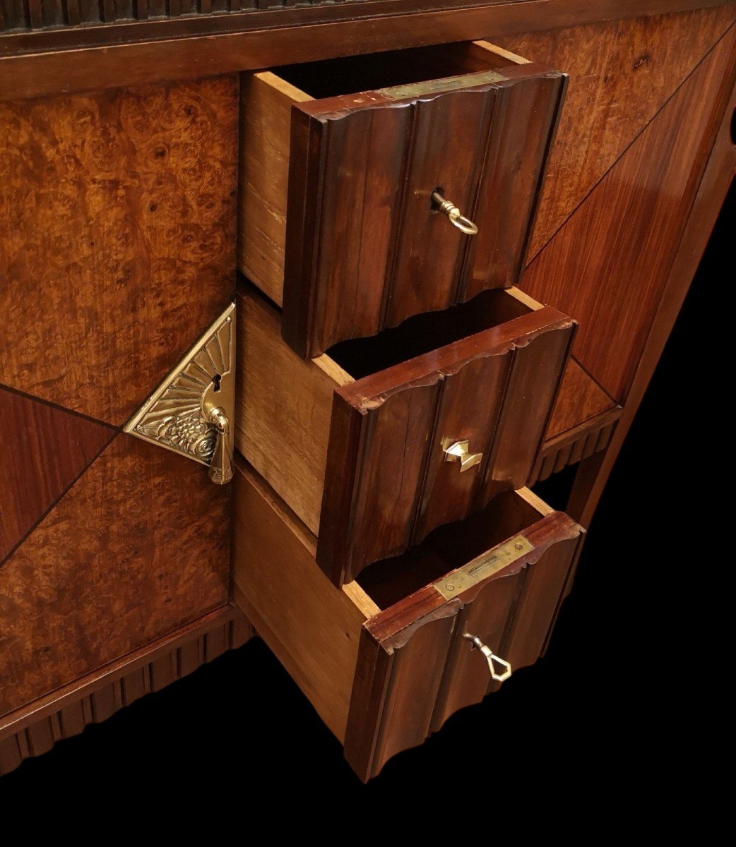 Art Deco, 1925-1930, Chest Of Drawers Stamped De Coene Frs-photo-6