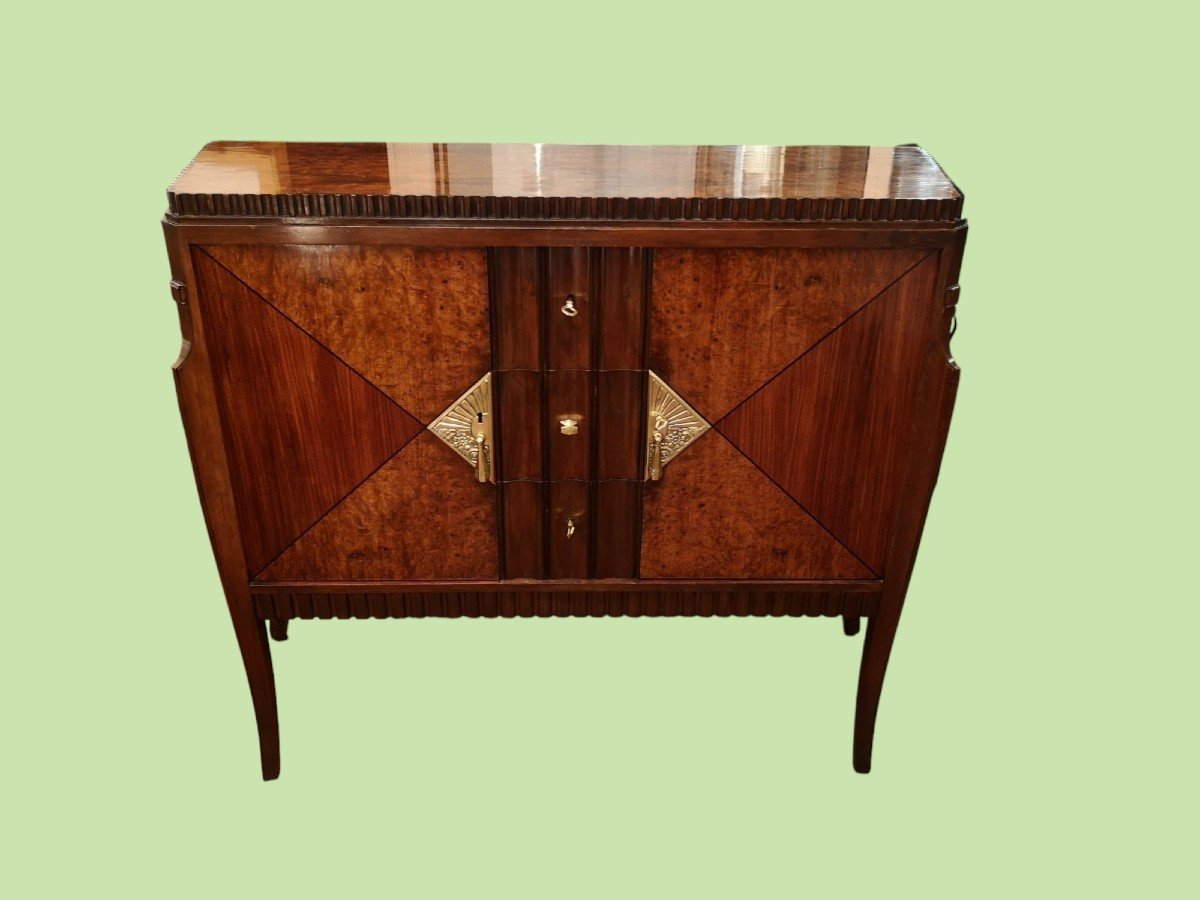 Art Deco, 1925-1930, Chest Of Drawers Stamped De Coene Frs
