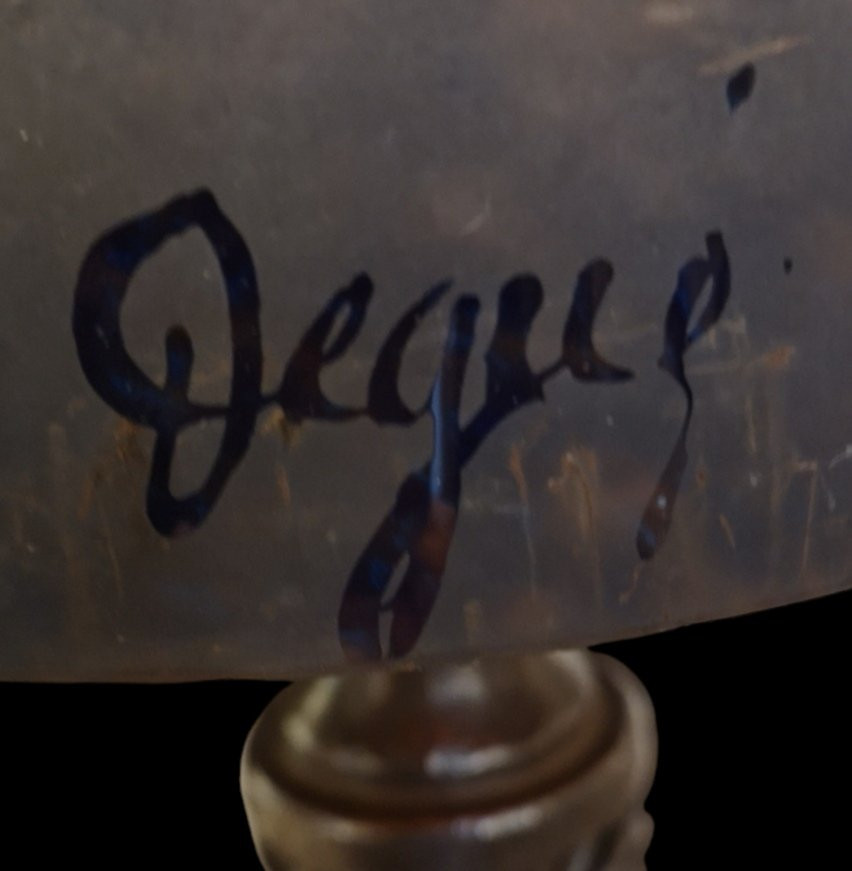 Lampe Fer Forgé Hettier & Vincent et Degué Art Déco 1930-photo-5