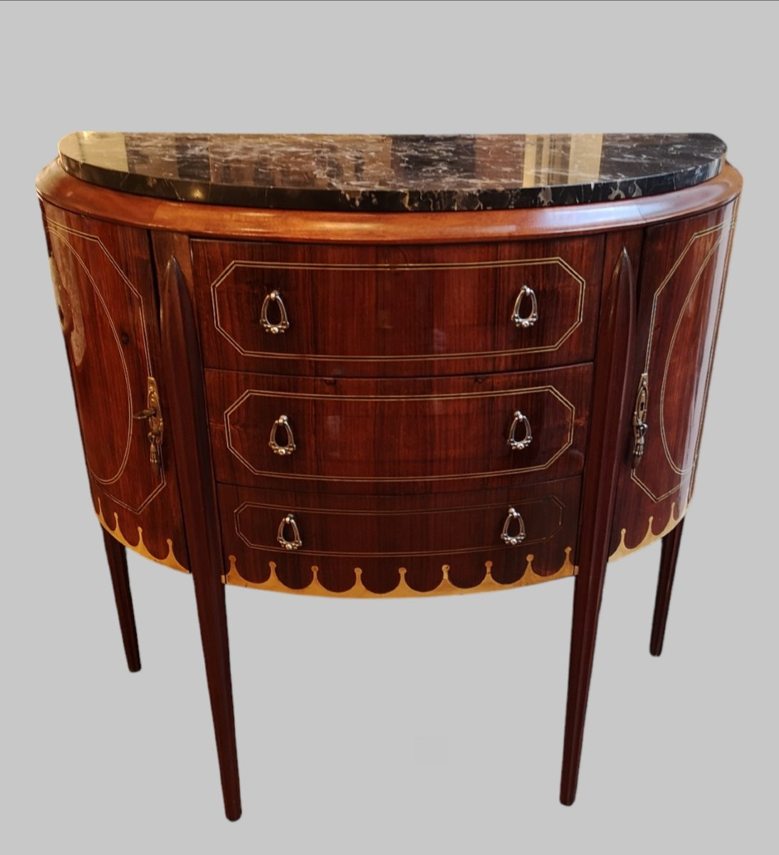 Commode Demi-lune Art Déco 1925-photo-5