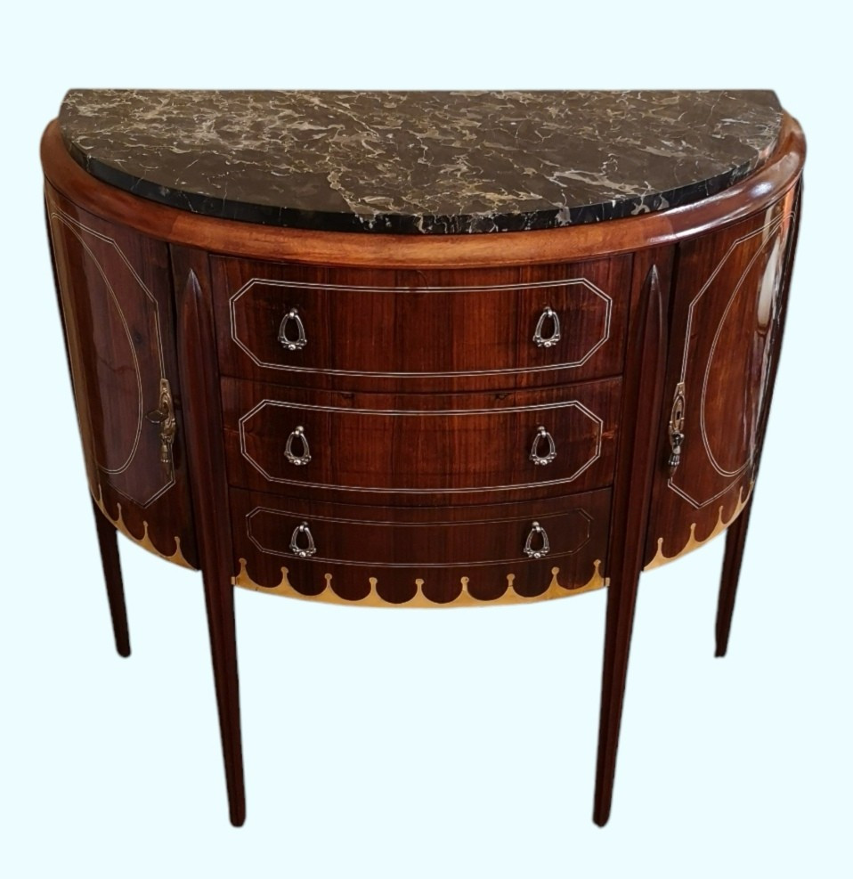 Commode Demi-lune Art Déco 1925