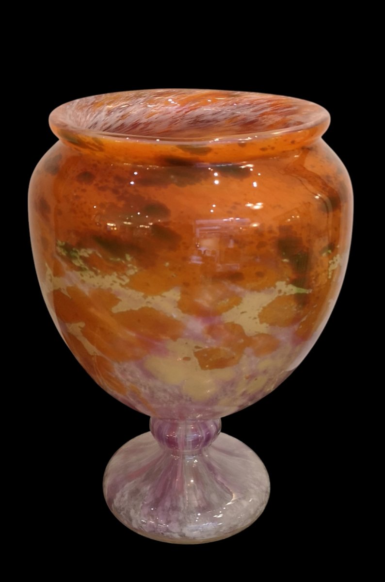 Schneider, Le Verre Français, Vase "jades" 1927/29, H: 31 Cm-photo-3
