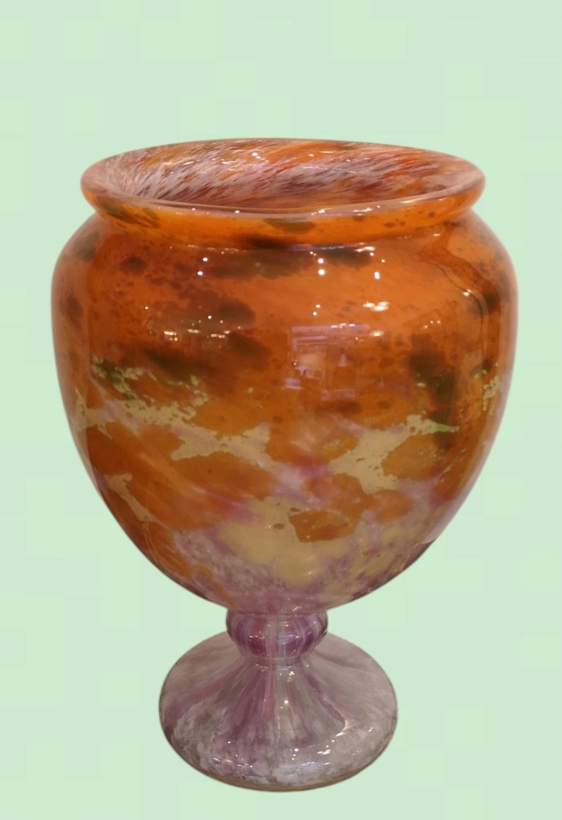 Schneider, Le Verre Français, Vase "jades" 1927/29, H: 31 Cm-photo-4