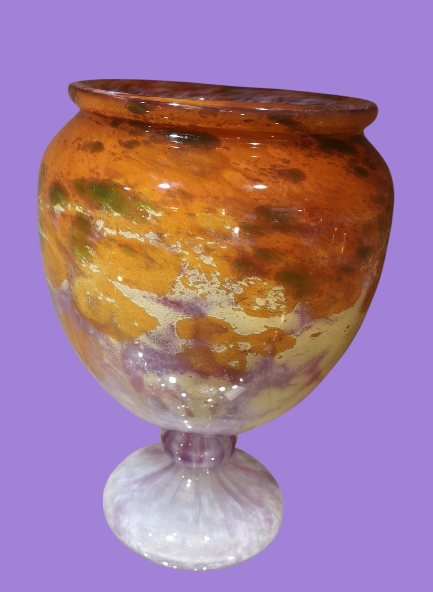 Schneider, Le Verre Français, Vase "jades" 1927/29, H: 31 Cm-photo-3