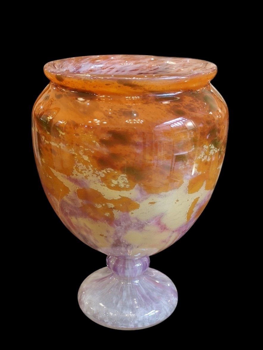 Schneider, Le Verre Français, Vase "jades" 1927/29, H: 31 Cm-photo-6