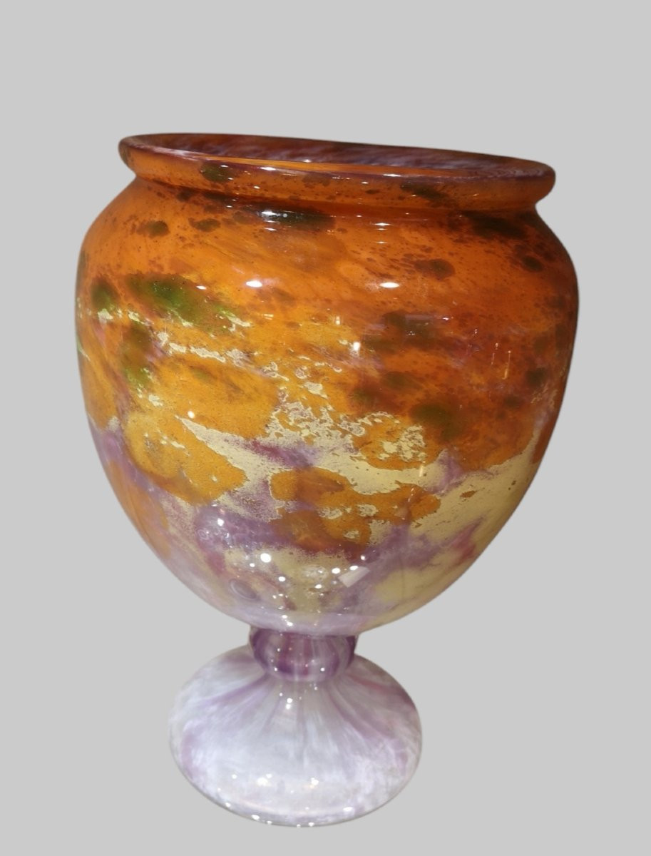 Schneider, Le Verre Français, Vase "jades" 1927/29, H: 31 Cm-photo-8