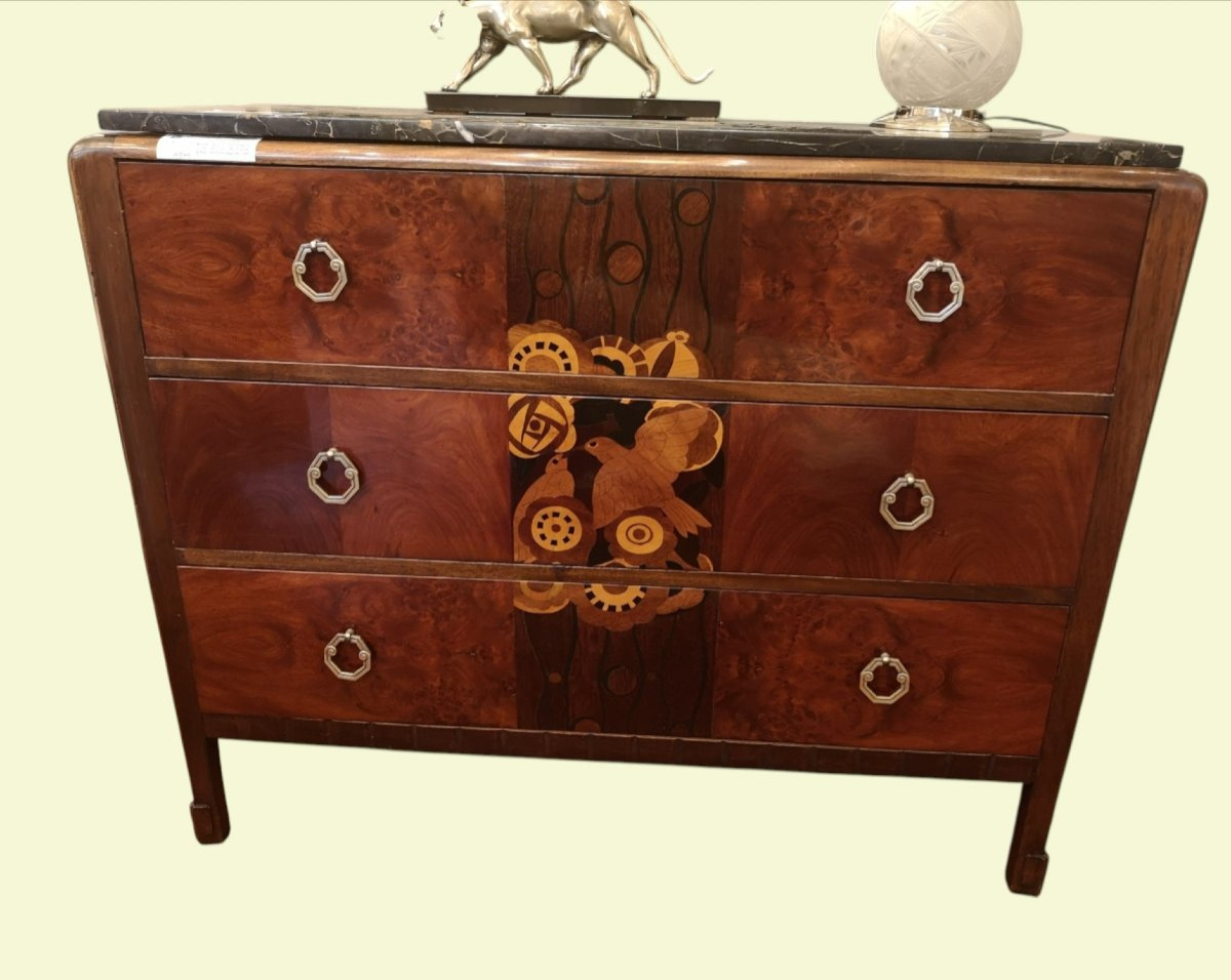 Art Deco Chest Of Drawers 1920/30-photo-2