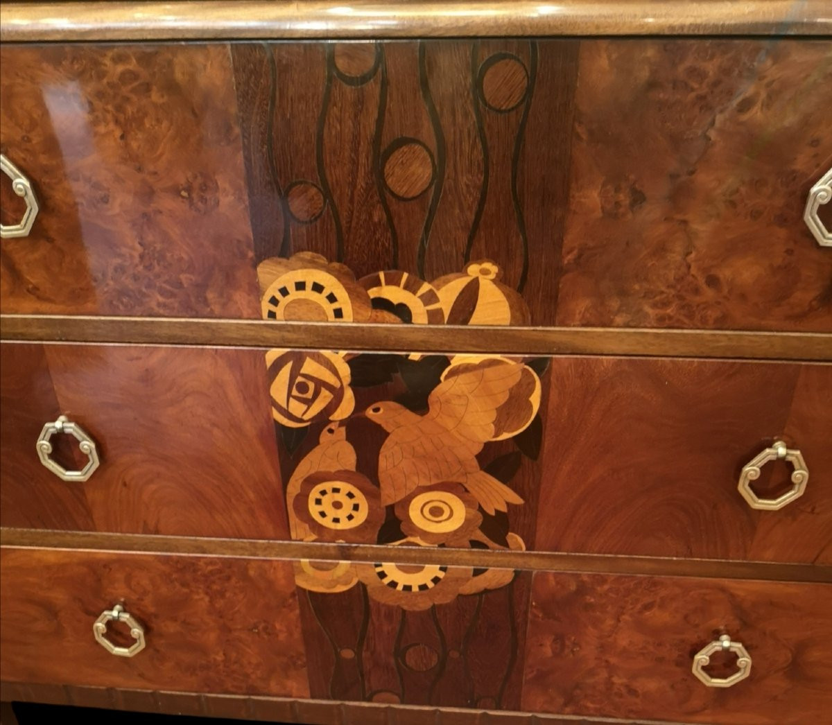 Art Deco Chest Of Drawers 1920/30-photo-6