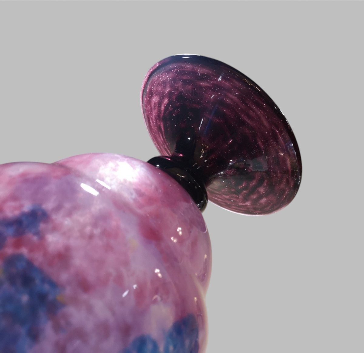 Schneider, Le Verre Français, vase dans la série des "Jades" -photo-5