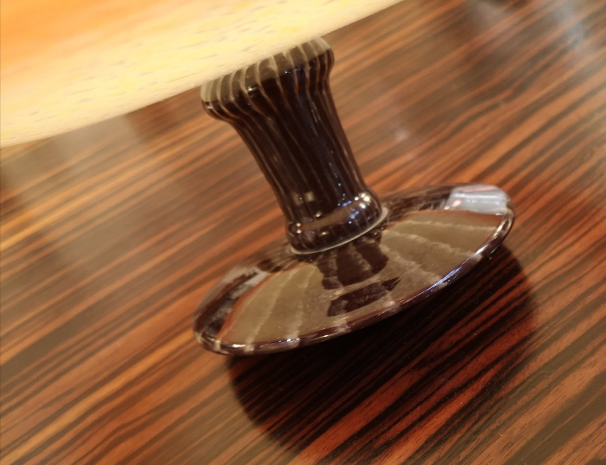 Schneider, coupe plate à pied noir-photo-2