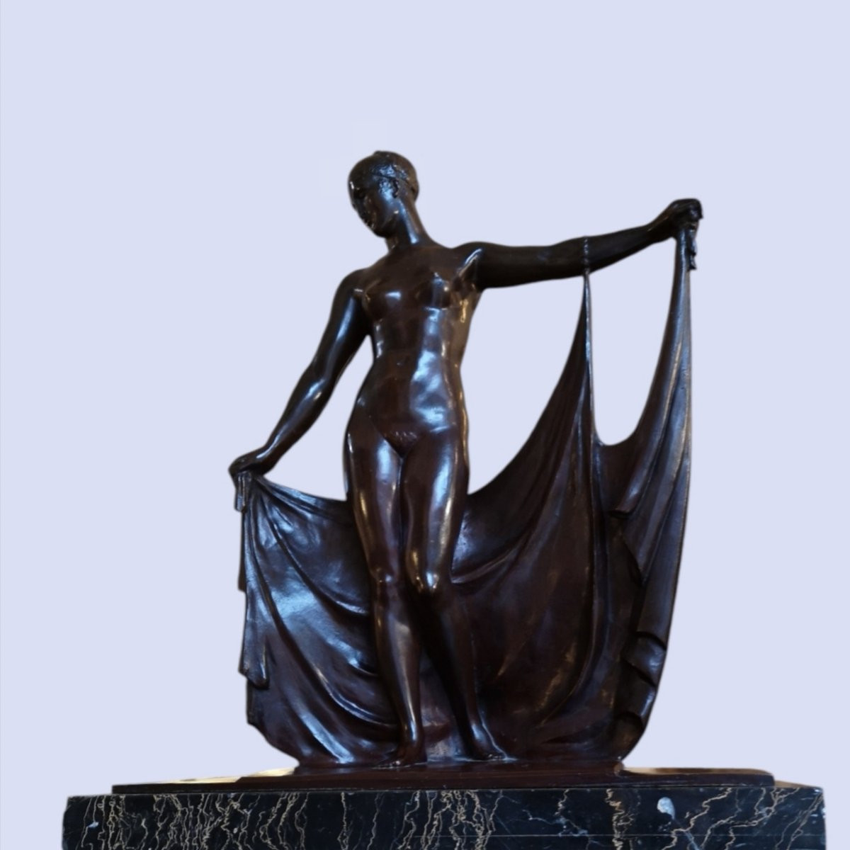 Raymond Léon Rivoire, sculpture en bronze, Art déco 1925-photo-2