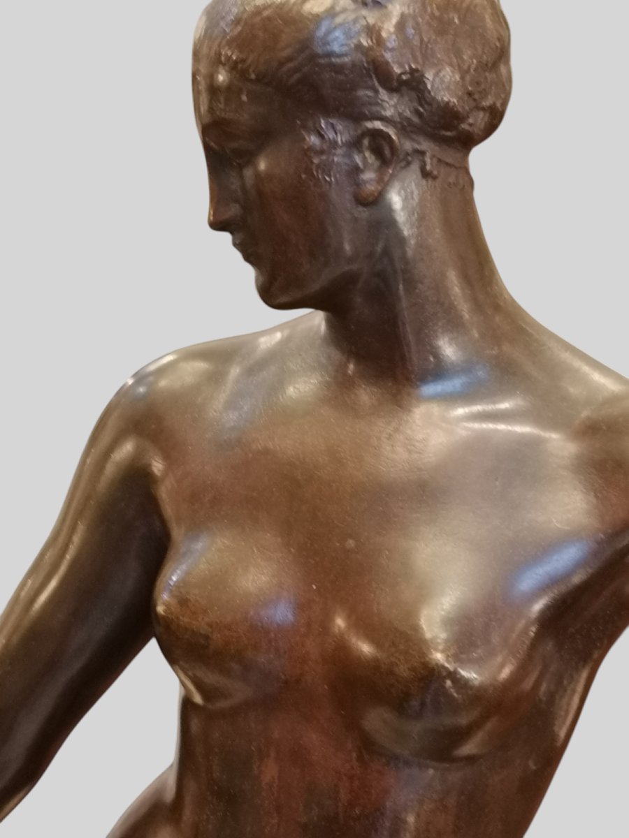 Raymond Léon Rivoire, sculpture en bronze, Art déco 1925-photo-4