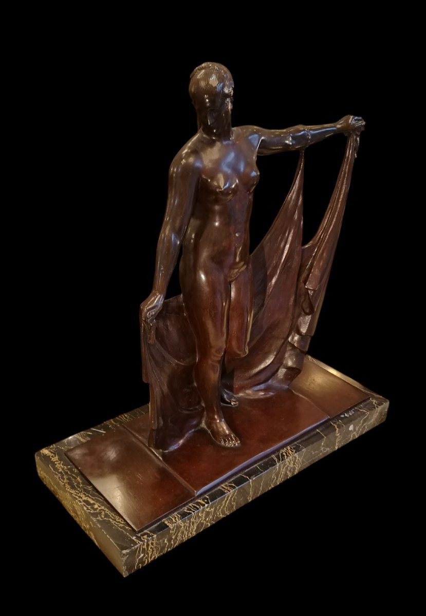 Raymond Léon Rivoire, sculpture en bronze, Art déco 1925-photo-1