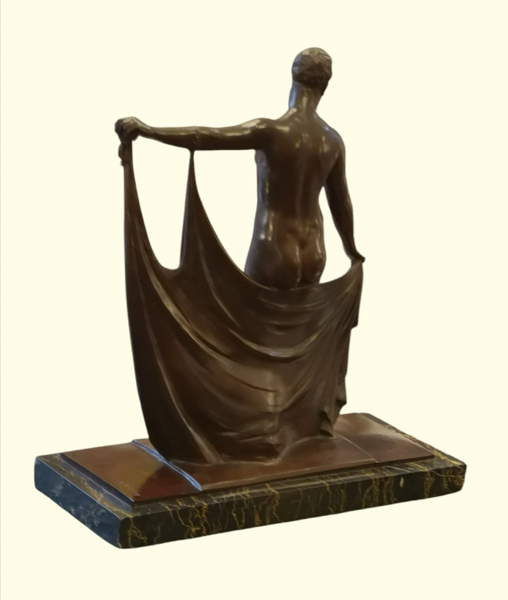 Raymond Léon Rivoire, sculpture en bronze, Art déco 1925-photo-6