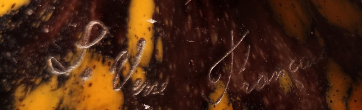 Schneider, Le Verre Français, "thistles" Vase -photo-2