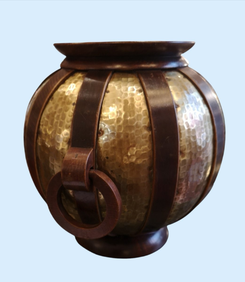 Gustave Serrurier-bovy, Art Nouveau Ball Vase-photo-6