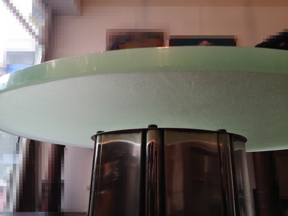 Art Deco Modernist Side Table With Its Saint Gobain Glass Top-photo-8