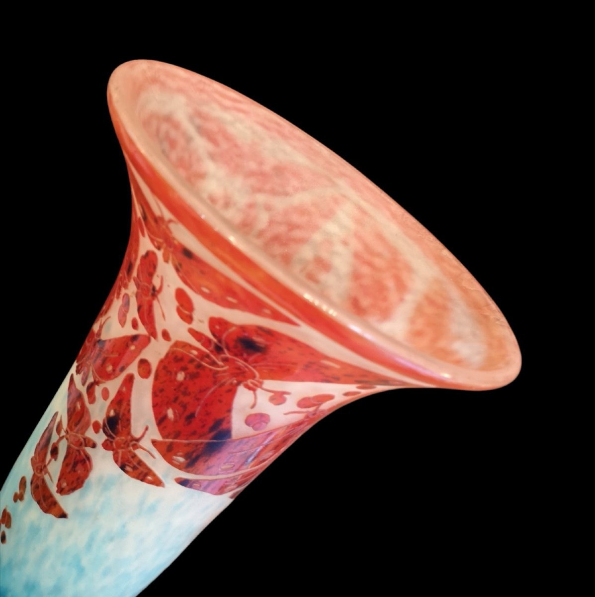 Schneider, Le Verre Français, "butterflies" Vase, 1923/26 -photo-2