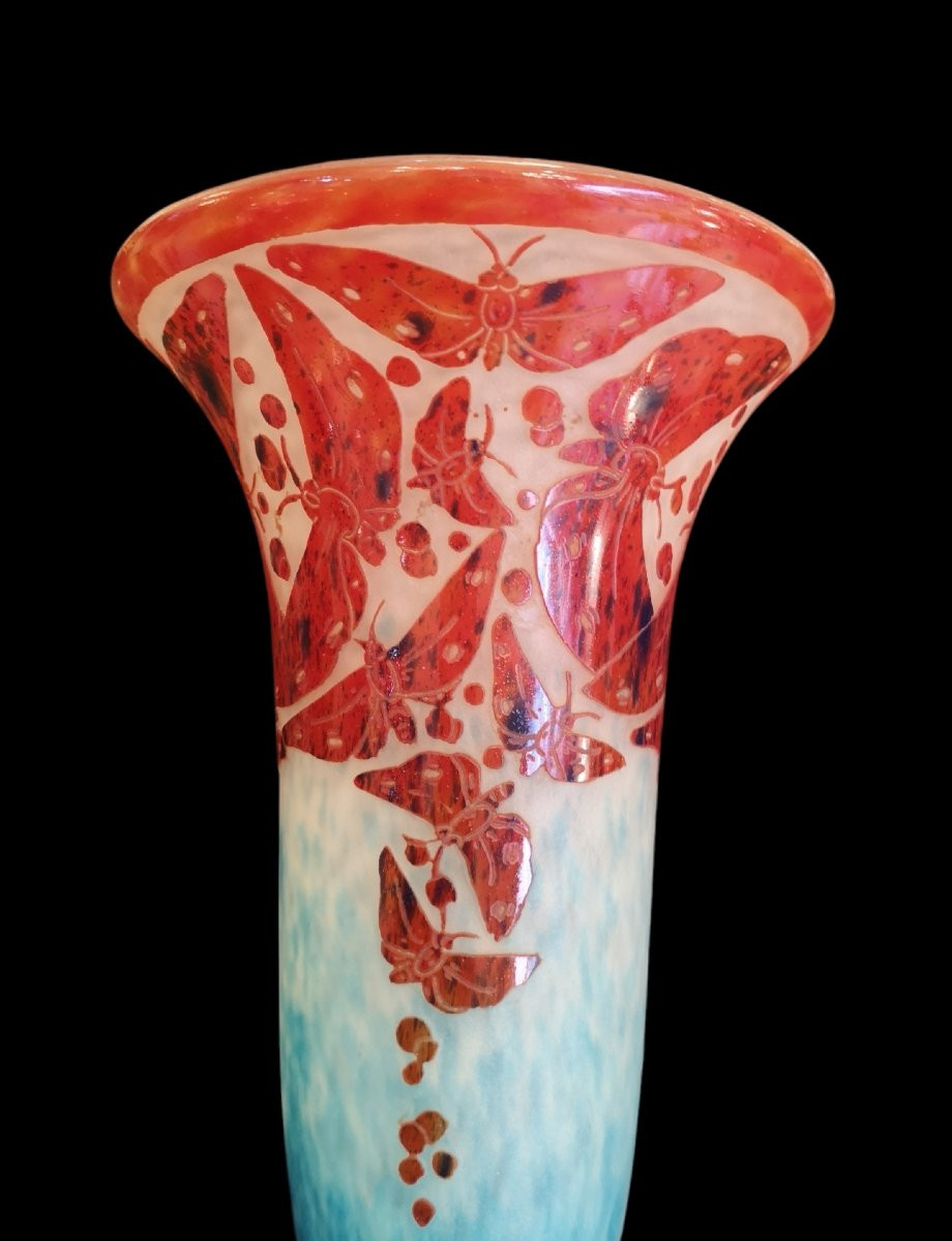 Schneider, Le Verre Français, "butterflies" Vase, 1923/26 -photo-3