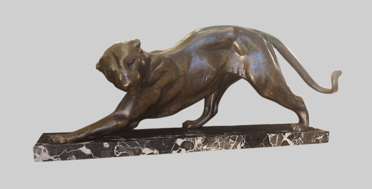 Panthère signée Plagnet Art déco 1930