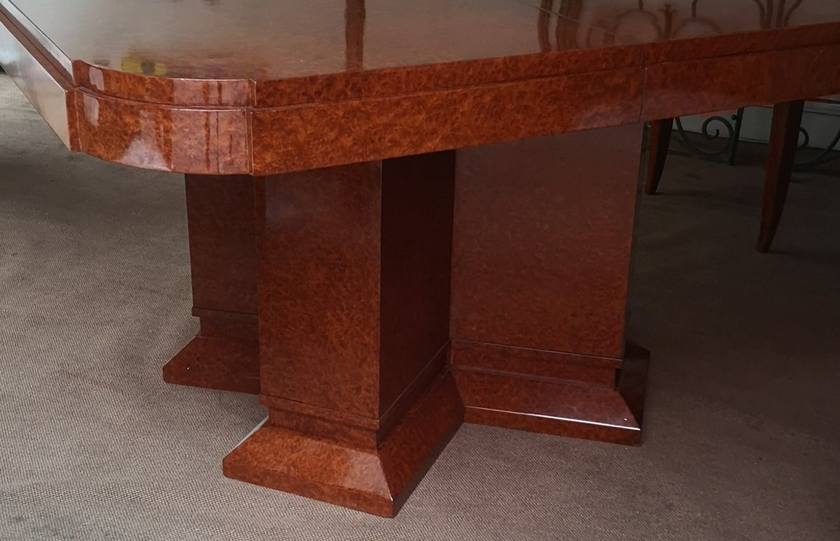Art Deco Dining Table And 6 Chairs-photo-7