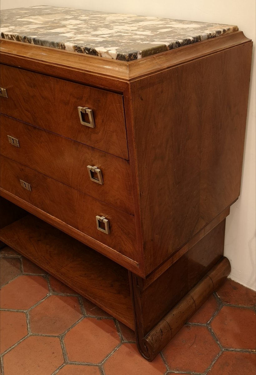 Art Déco Period Chest Of Drawers-photo-3