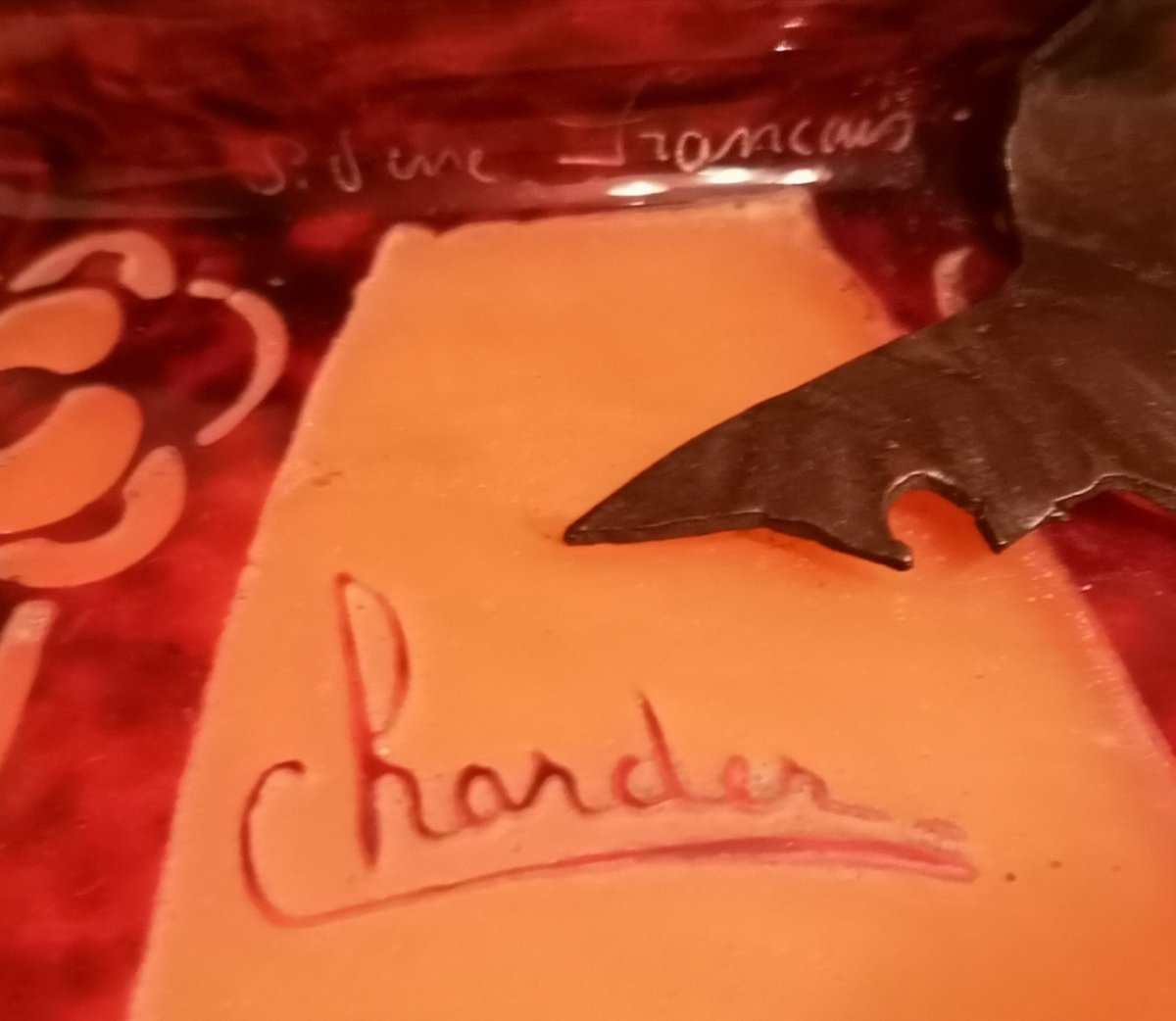 Lustre Art Déco Le Verre Français / Schneider-photo-8