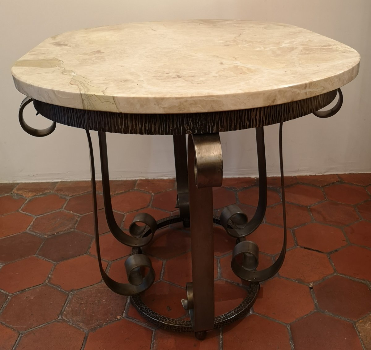 Table/Guéridon 1930 En Fer Forgé-photo-5