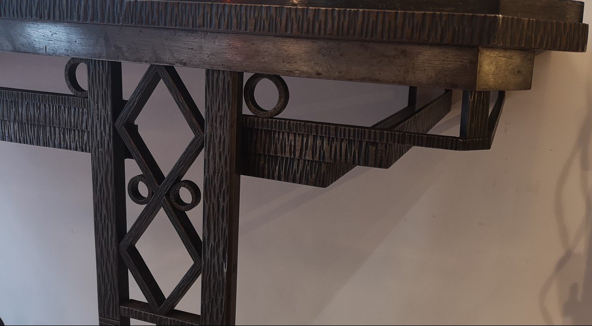 Console Art Déco En Fer Forgé-photo-5